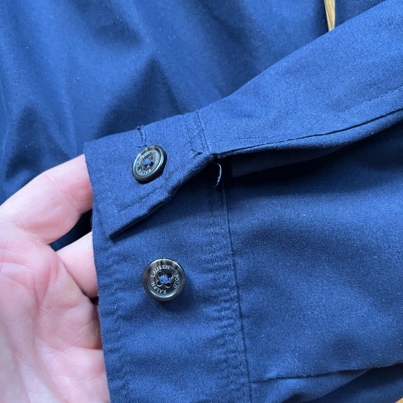 Polo Ralph Lauren Men's Harrington Full Zip Lined Jacket Medium Blue Solid - Picture 7 of 10